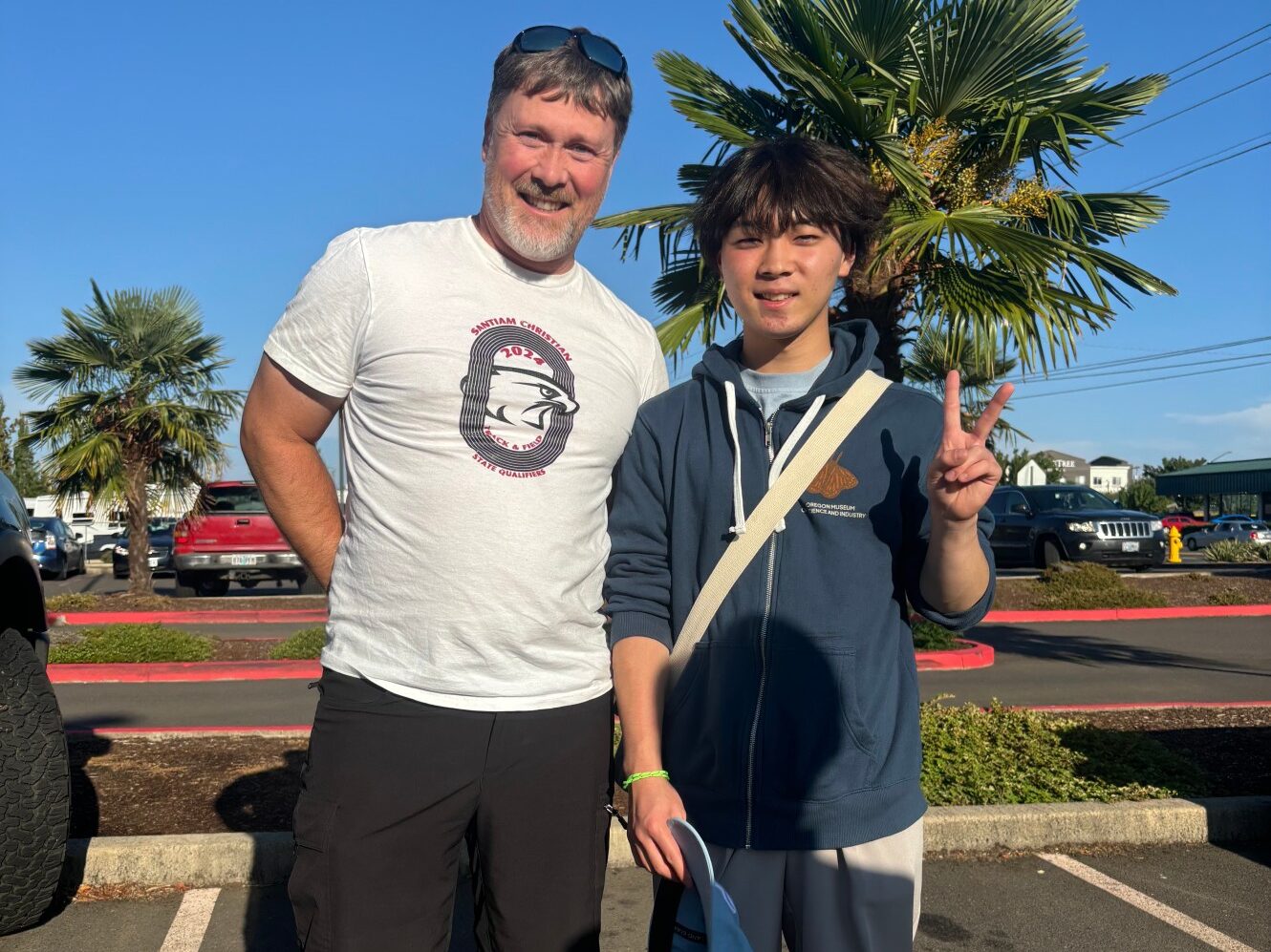 英語嫌いの赤点ギリギリレベルから半年で英検準2級に合格し、Santiam Christian Schoolに留学!一時帰国時には、1ヶ月半で英検2級にも合格した高校2年生(受講時)安田 恭嘉くんの写真